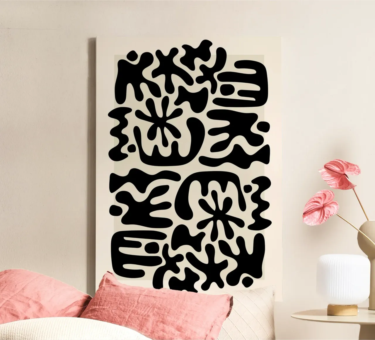 Echoes of abstraction canvas with Floater frame by RS LAB STUDIO