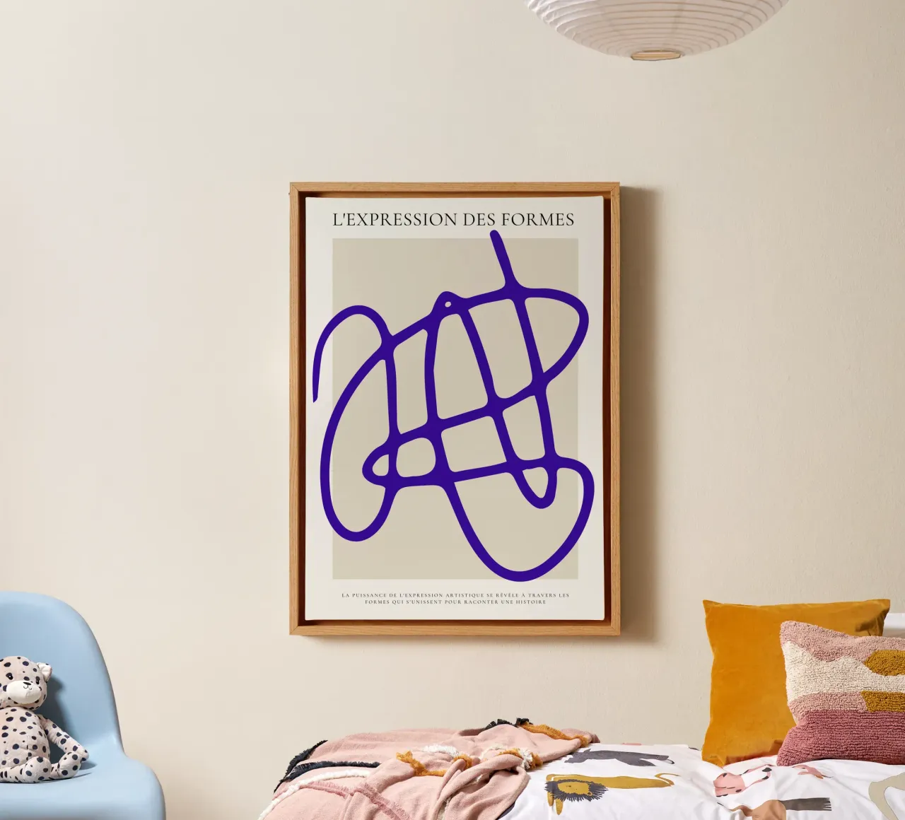 Abstracte handtekening canvas met Baklijst van RS LAB STUDIO