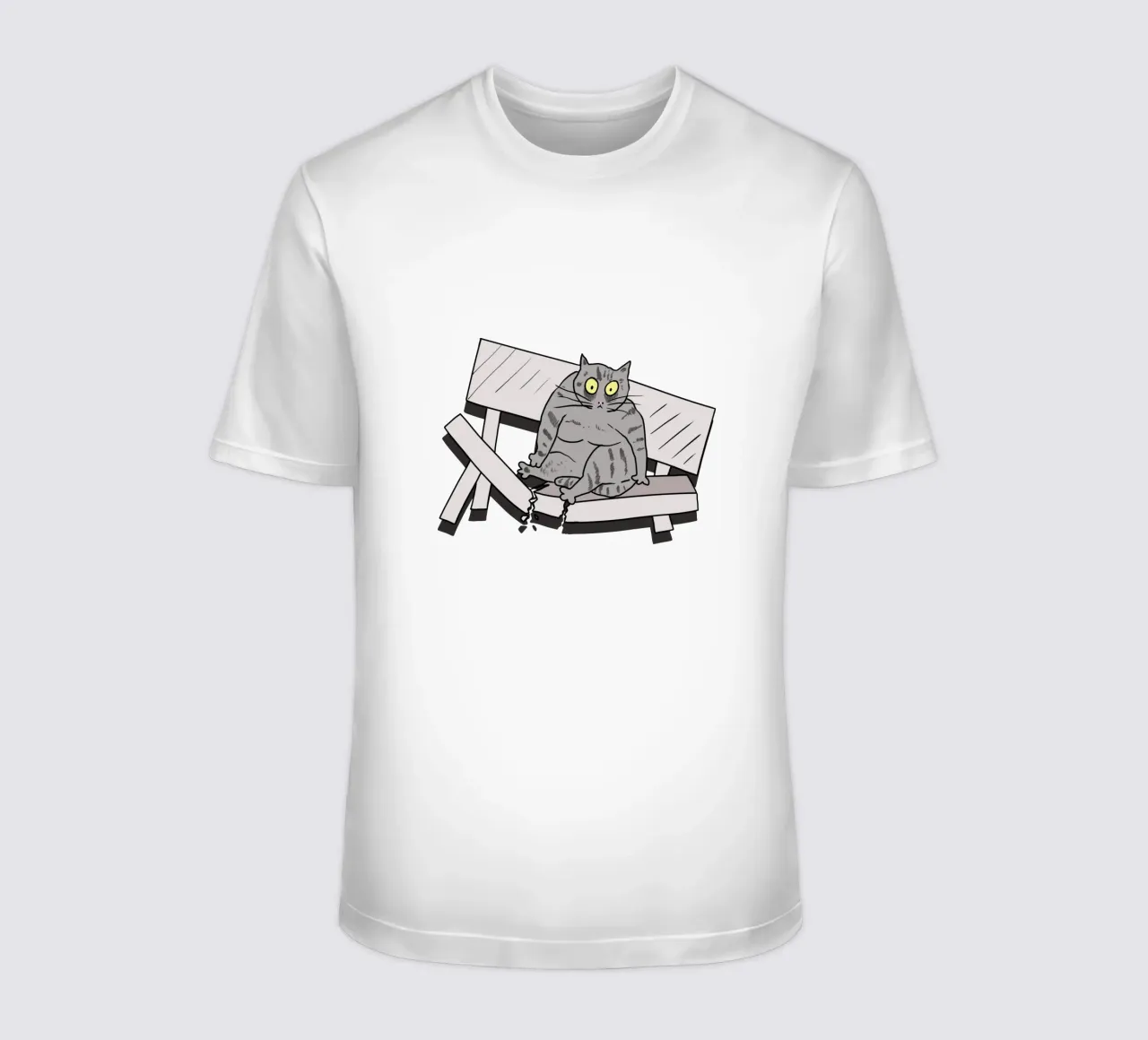 The Cat and the Broken Bench t-shirt da edsonramosart