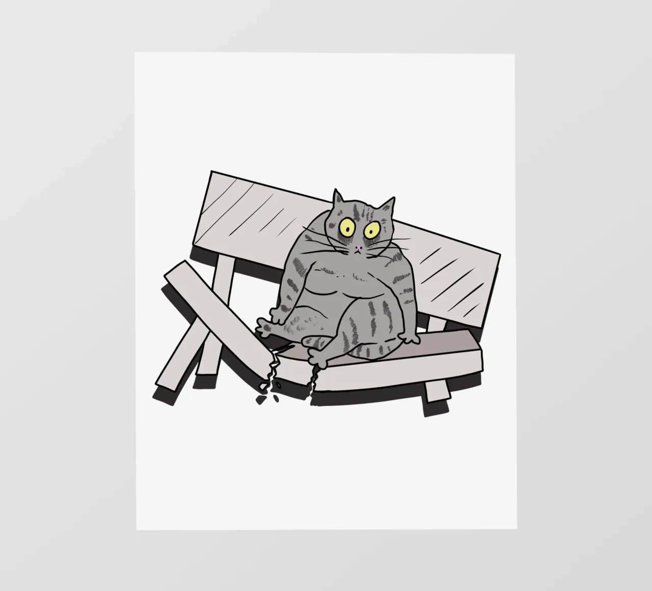 The Cat and the Broken Bench pellicola backlit da edsonramosart