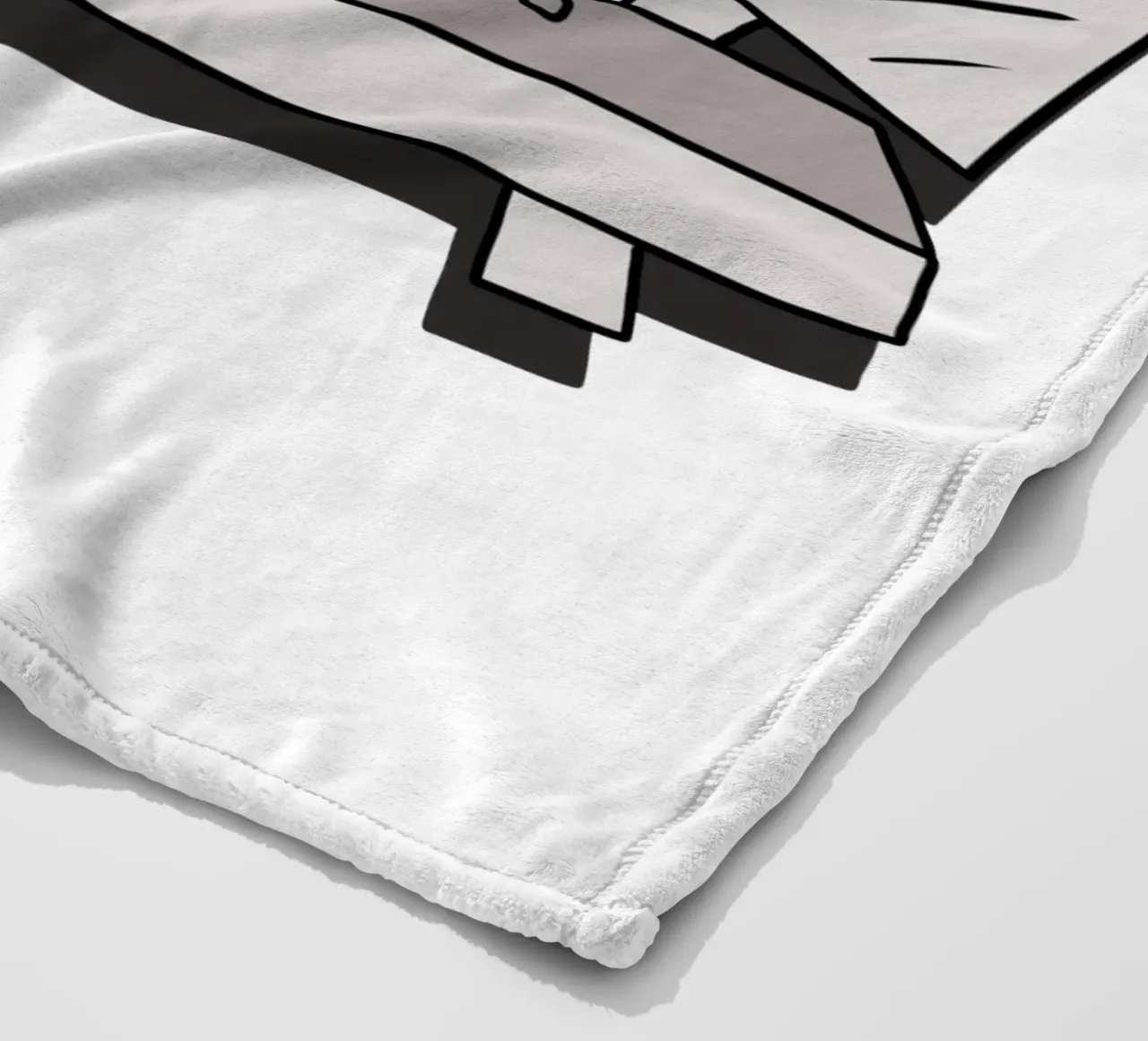 The Cat and the Broken Bench coperta in pile da edsonramosart