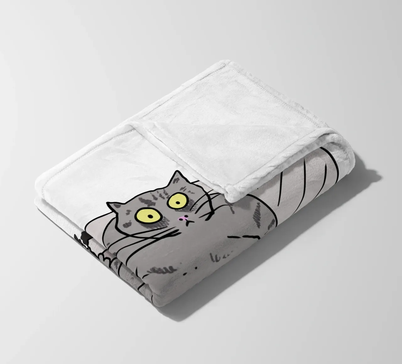 The Cat and the Broken Bench coperta in pile da edsonramosart