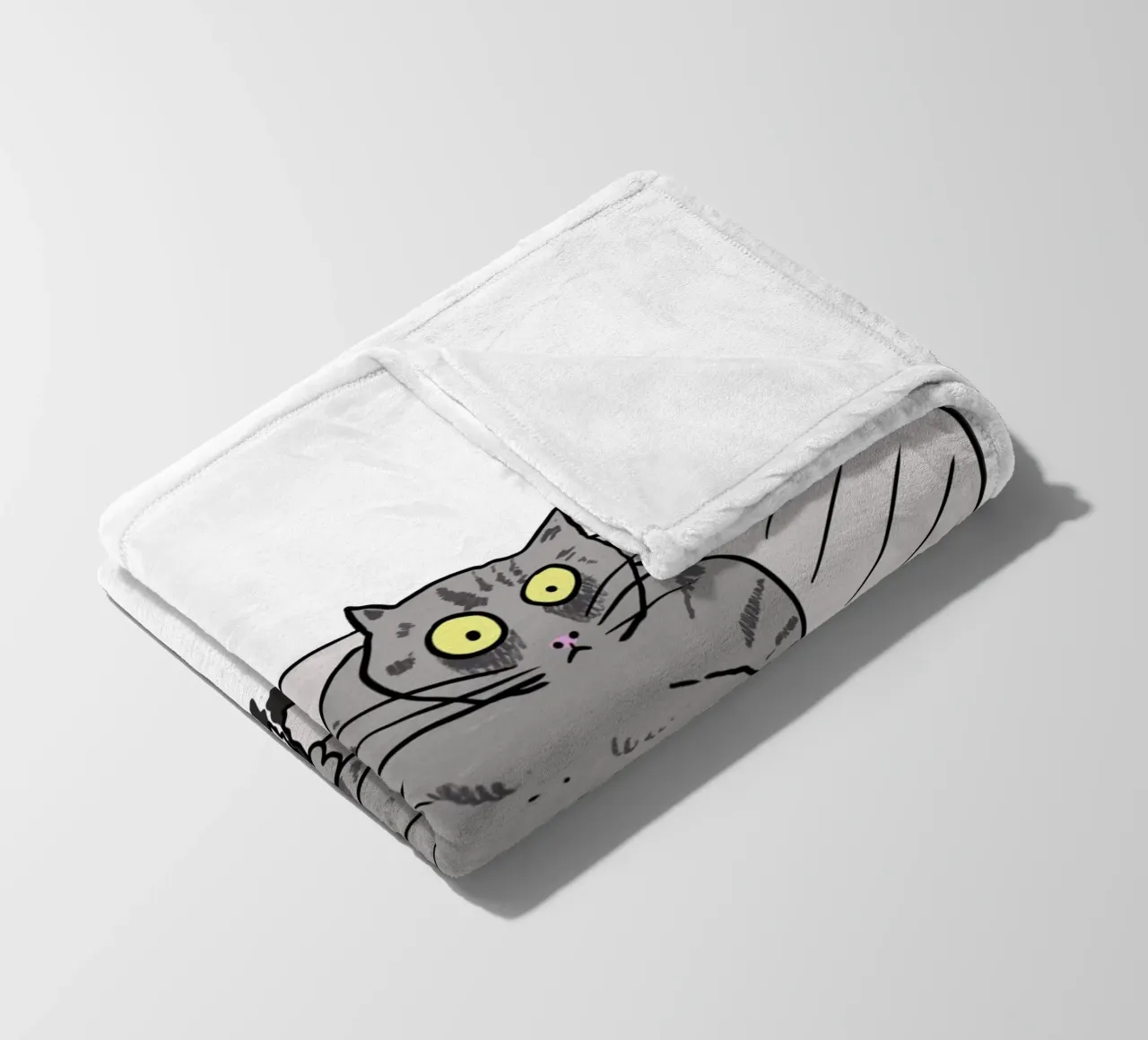 The Cat and the Broken Bench coperta in pile da edsonramosart