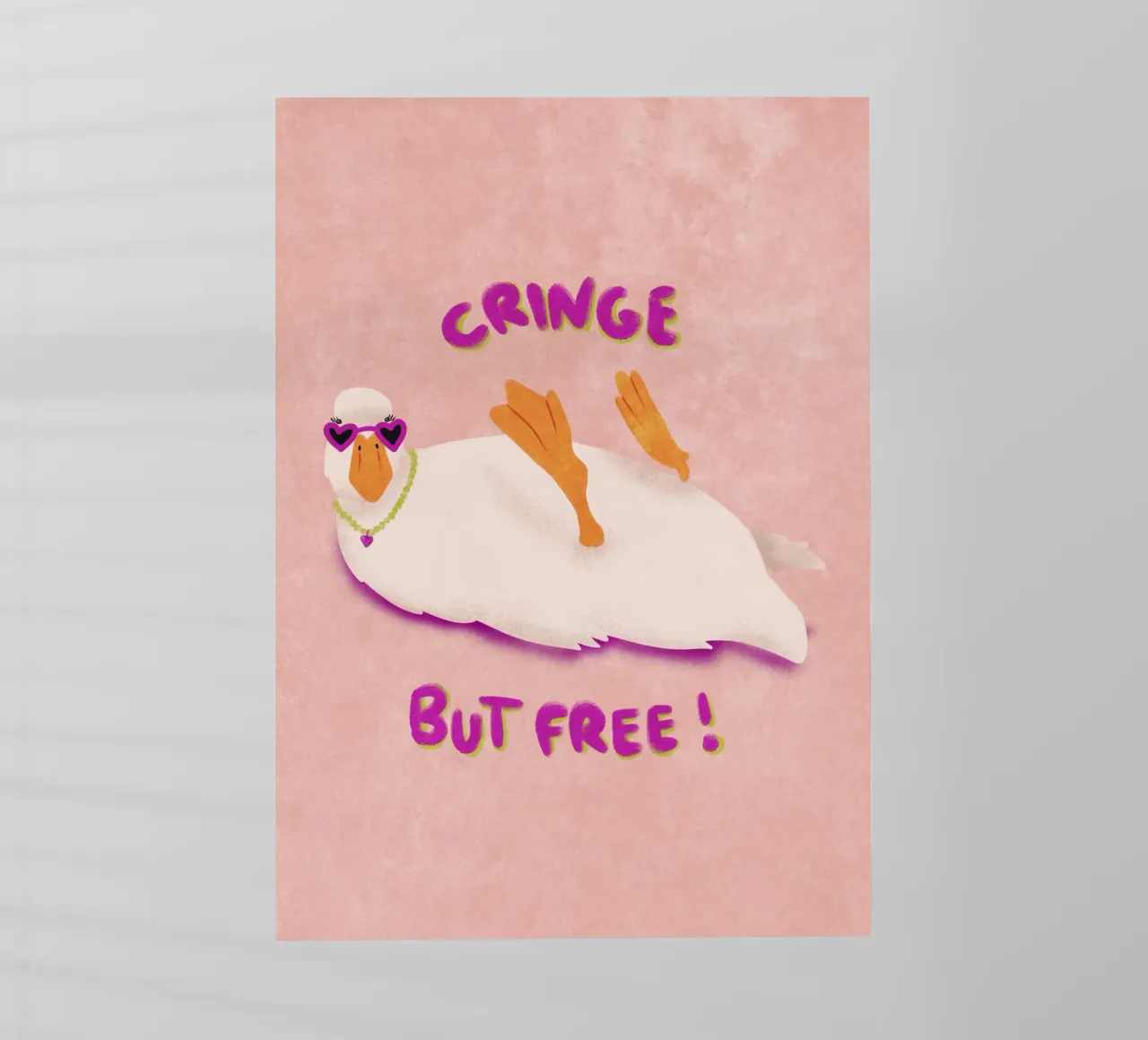 Cringe but free! pellicola backlit da Illustration Raissa Oltmanns