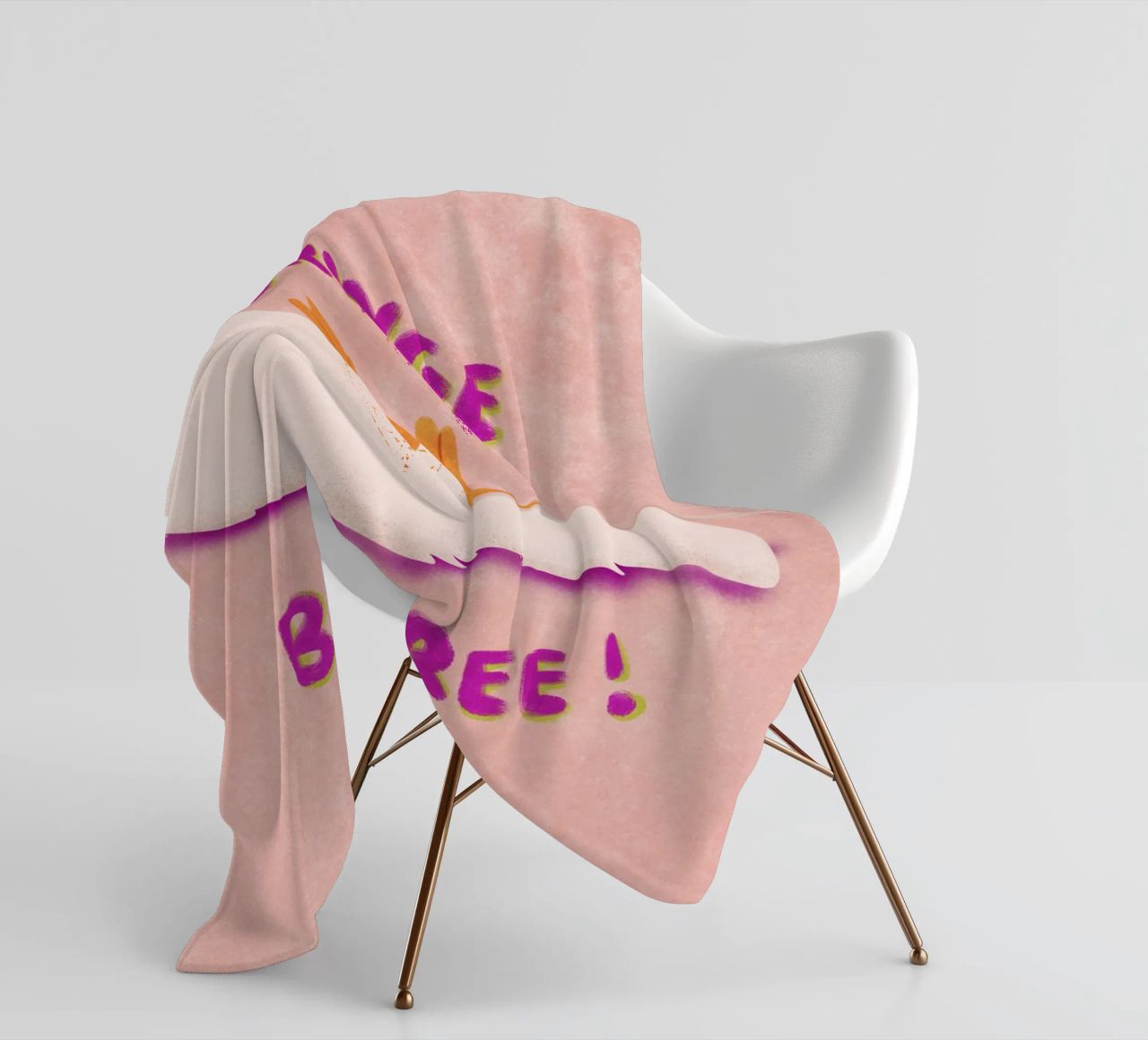 Cringe but free! coperta in pile da Illustration Raissa Oltmanns