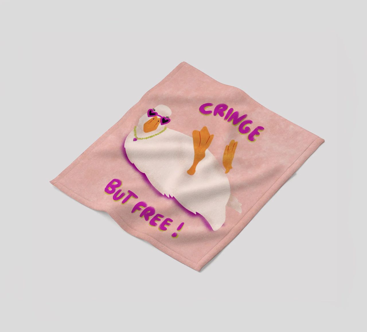 Cringe but free! coperta in pile da Illustration Raissa Oltmanns