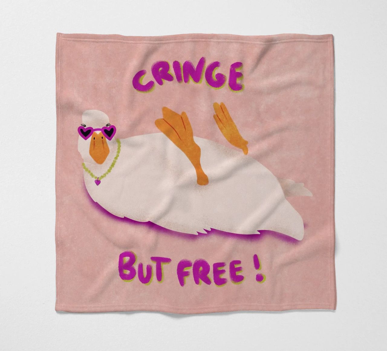 Cringe but free! coperta in pile da Illustration Raissa Oltmanns
