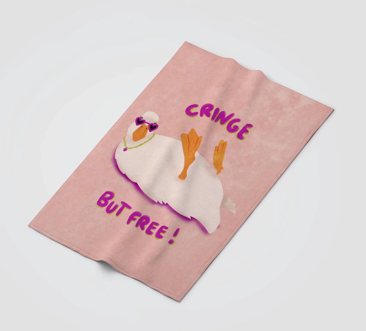 Cringe but free! coperta in pile da Illustration Raissa Oltmanns