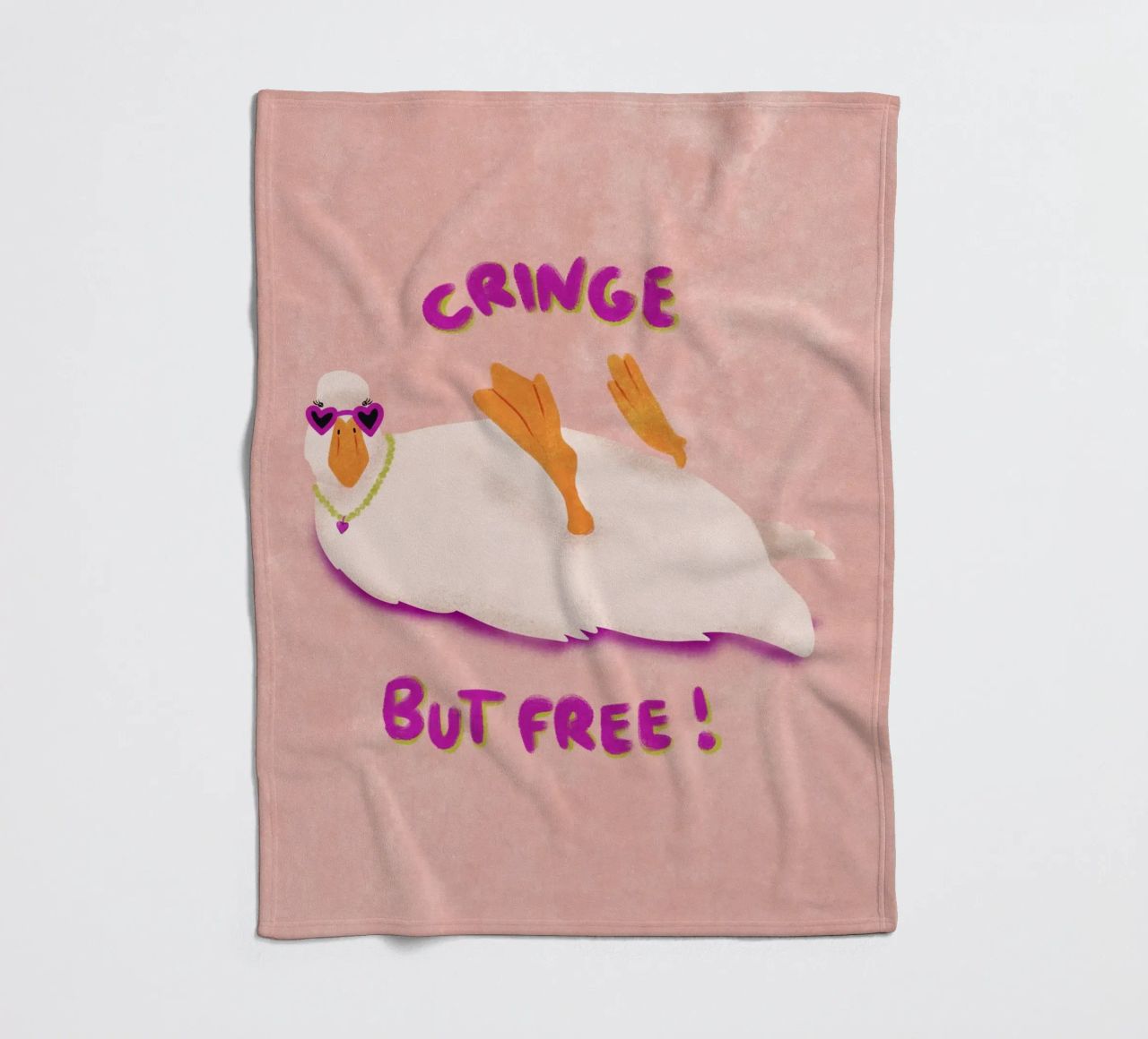 Cringe but free! coperta in pile da Illustration Raissa Oltmanns