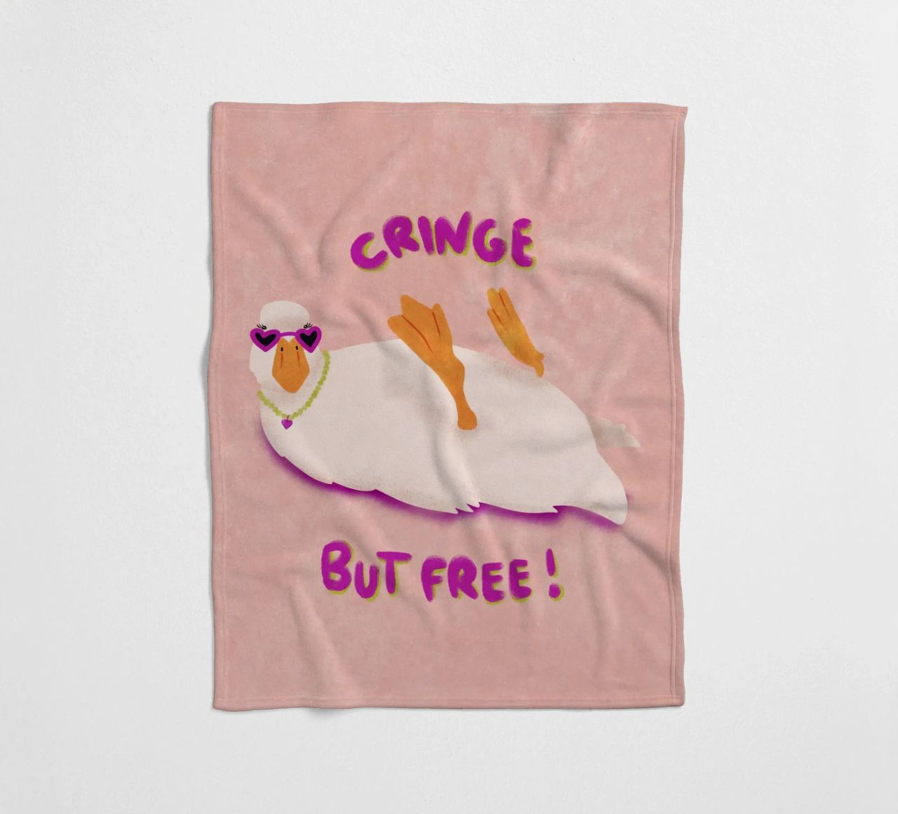 Cringe but free! coperta in pile da Illustration Raissa Oltmanns