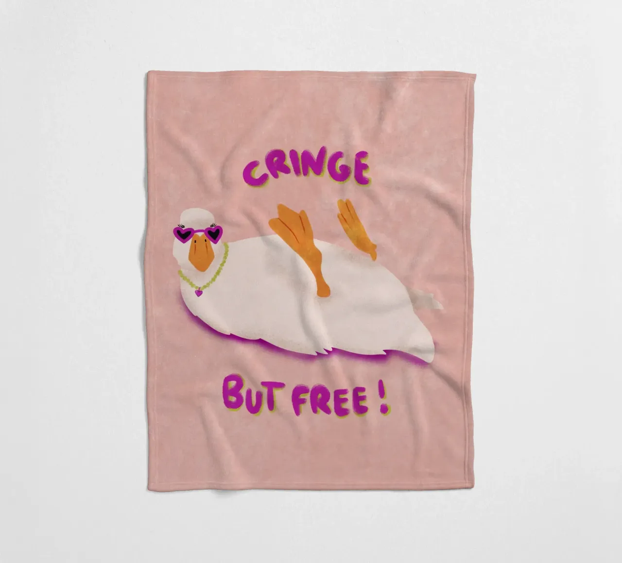 Cringe but free! coperta in pile da Illustration Raissa Oltmanns