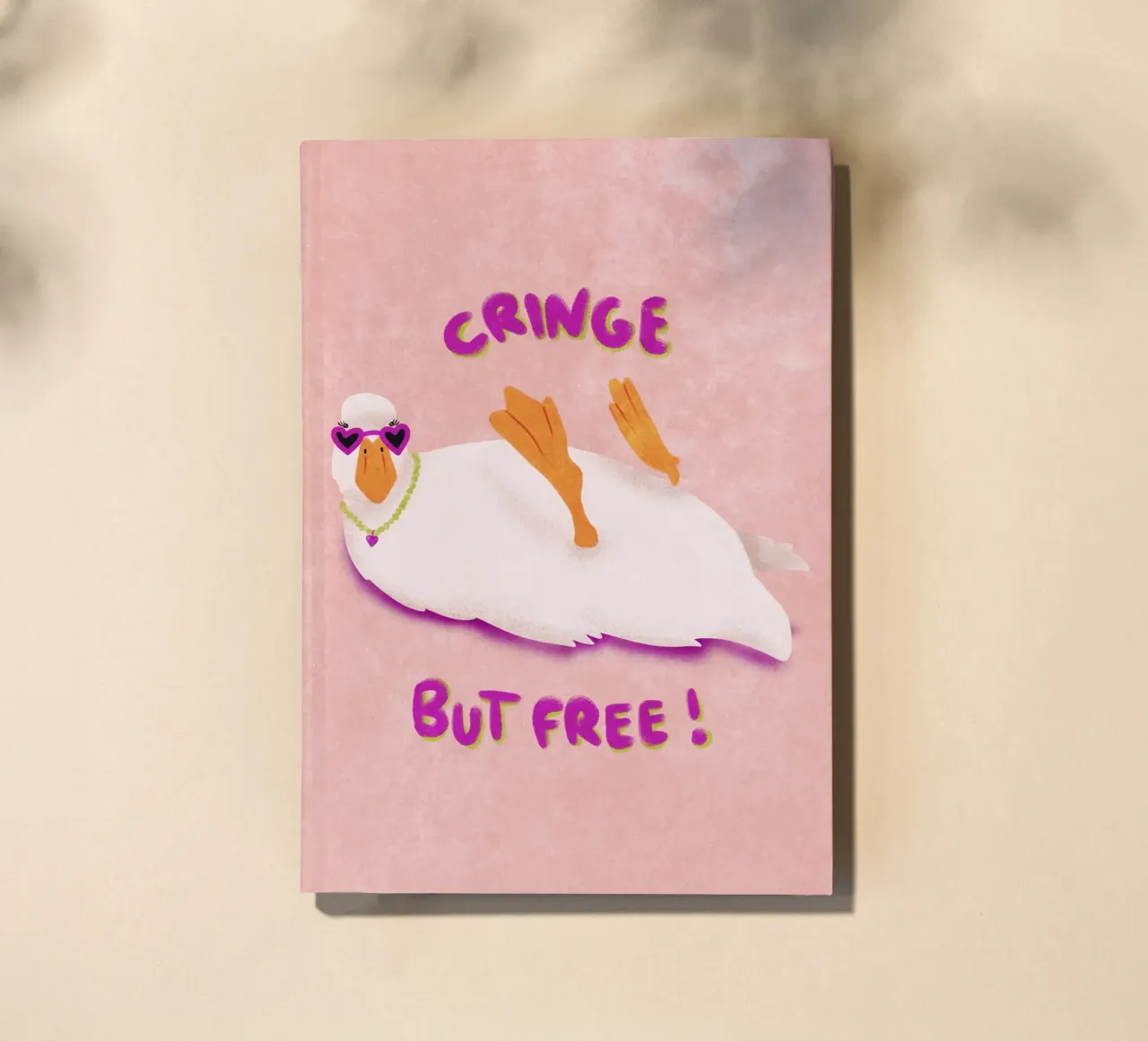 Cringe but free! notebook by Illustration Raissa Oltmanns