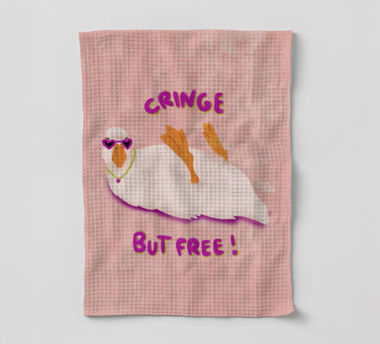 Cringe but free! canovaccio da cucina da Illustration Raissa Oltmanns