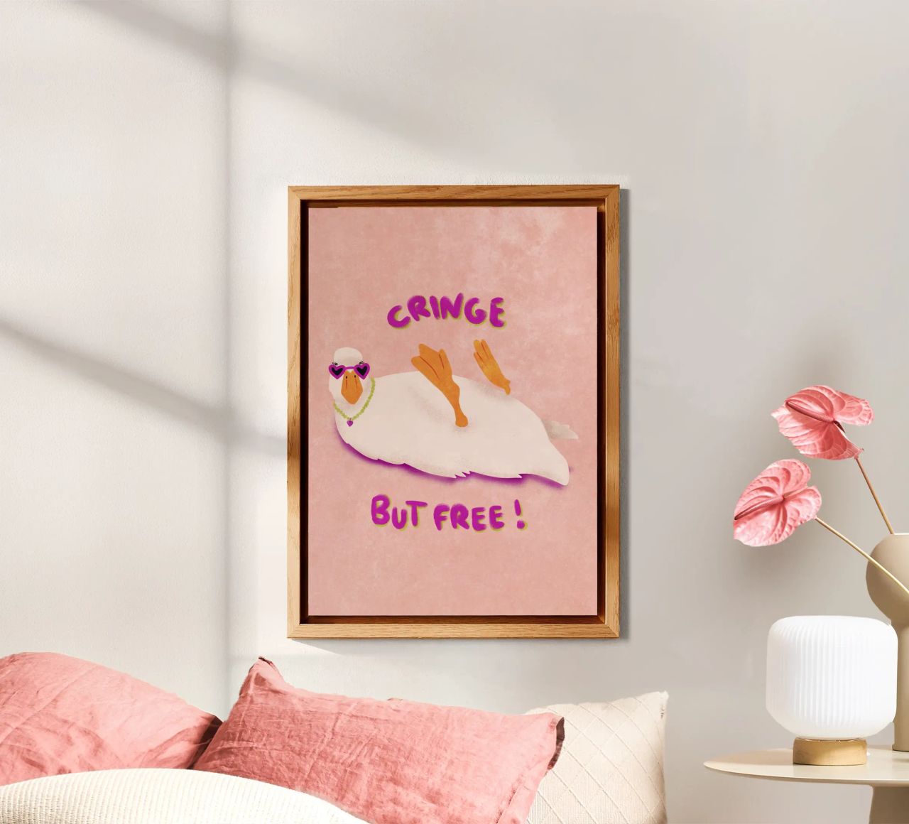 Cringe but free! alluminio dibond da Illustration Raissa Oltmanns