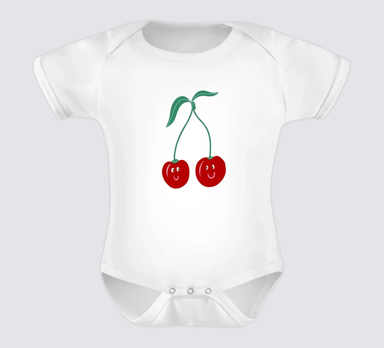 Ciao ciliegie body neonato maniche corte da Illustration Raissa Oltmanns