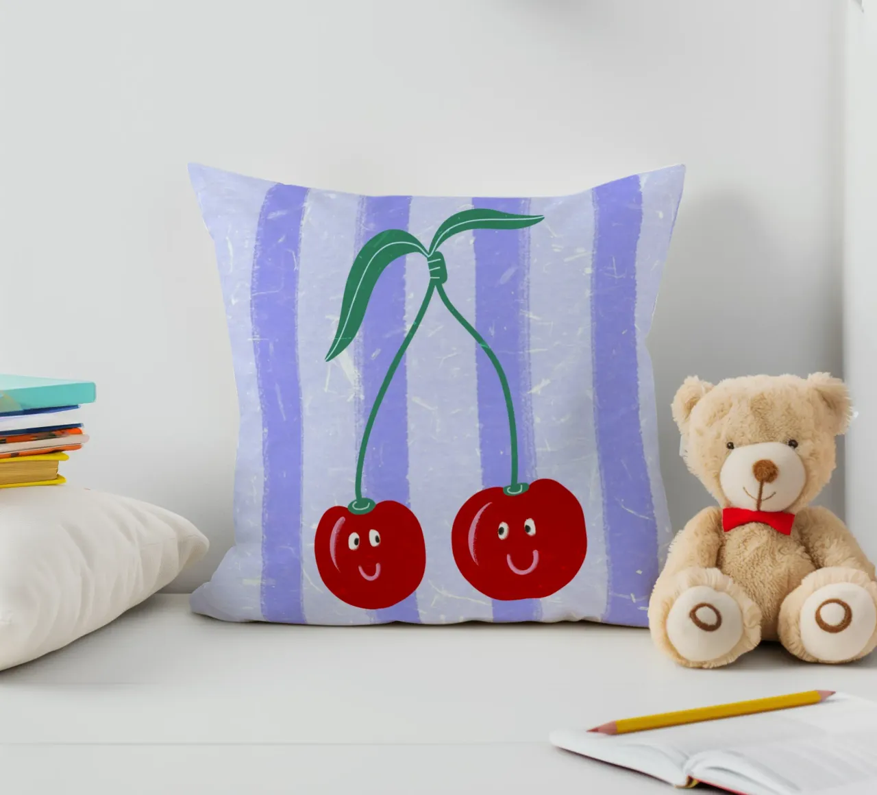 Ciao ciliegie cuscino da Illustration Raissa Oltmanns