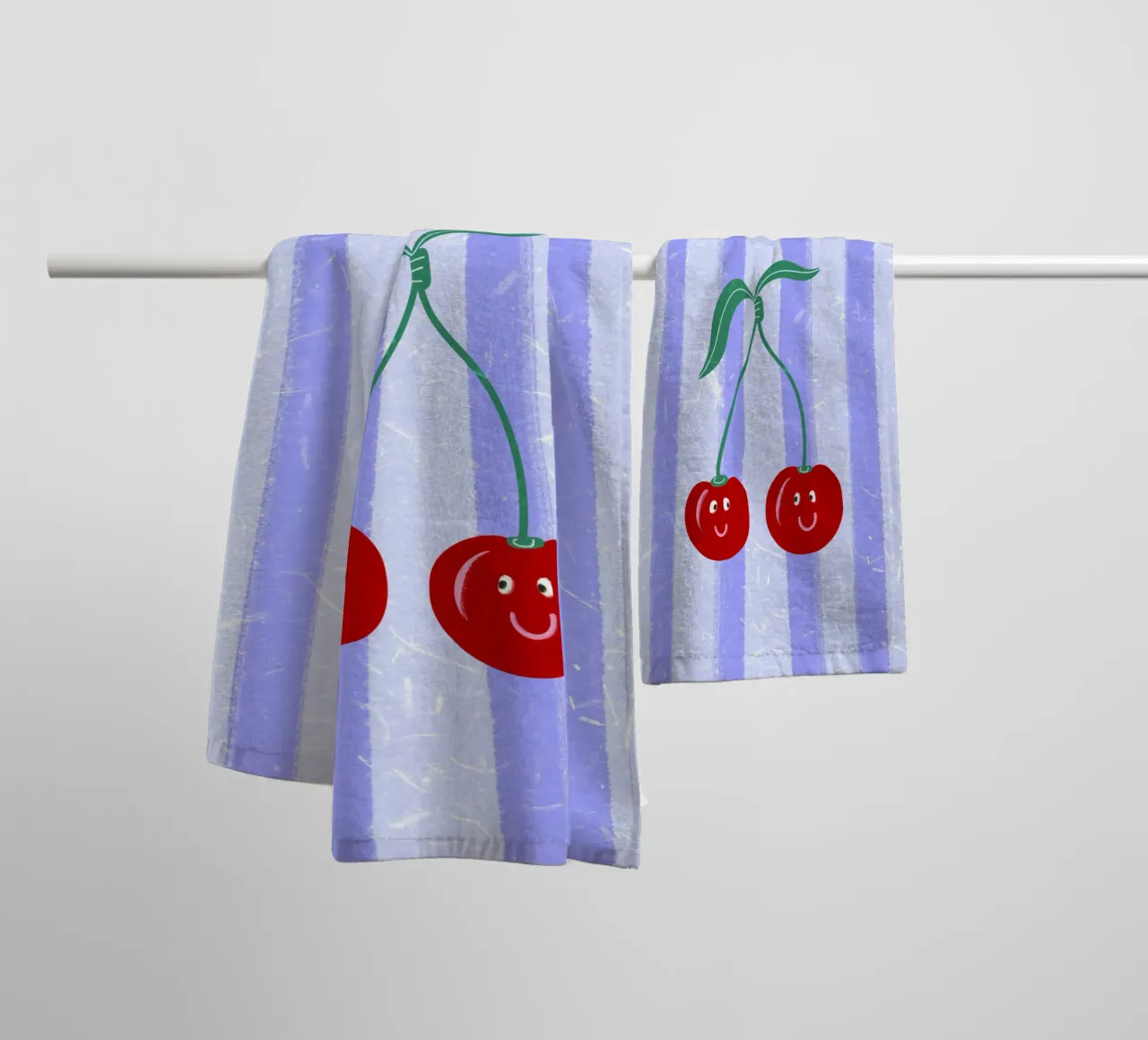 Ciao ciliegie asciugamano da bagno da Illustration Raissa Oltmanns