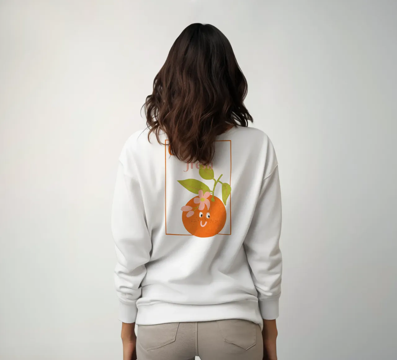 Hello Orange felpa da Illustration Raissa Oltmanns