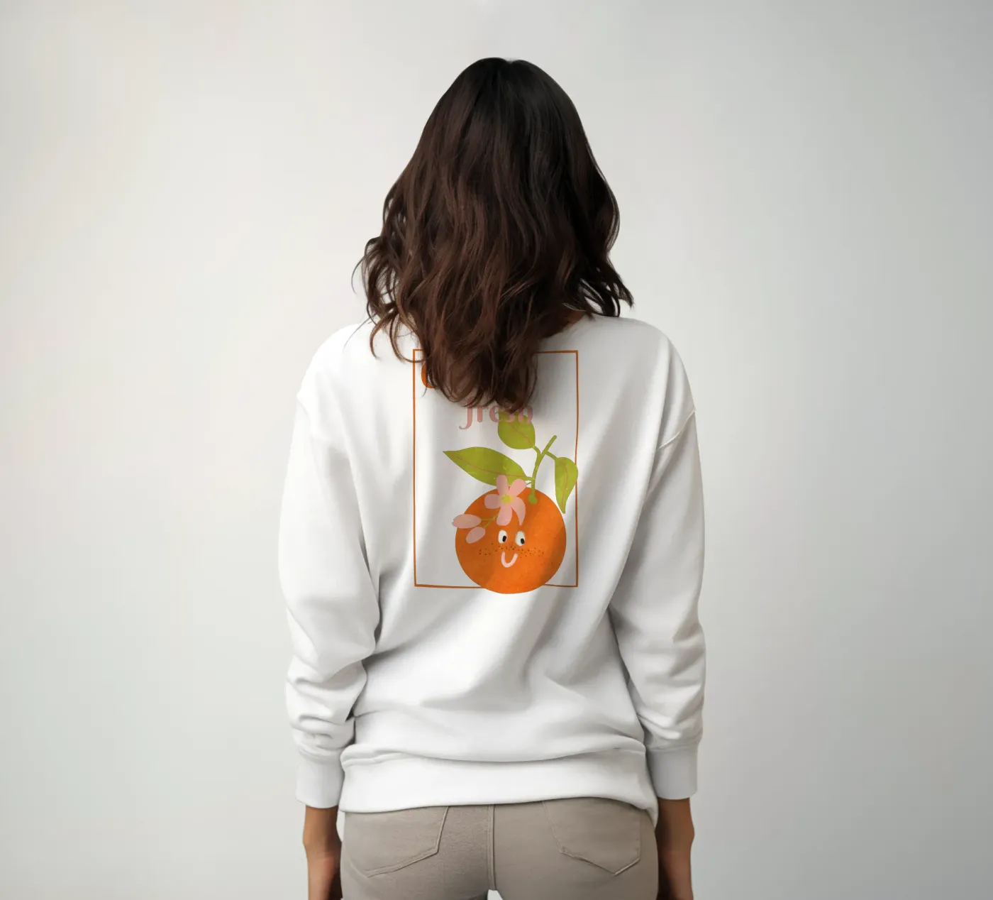 Hello Orange felpa da Illustration Raissa Oltmanns