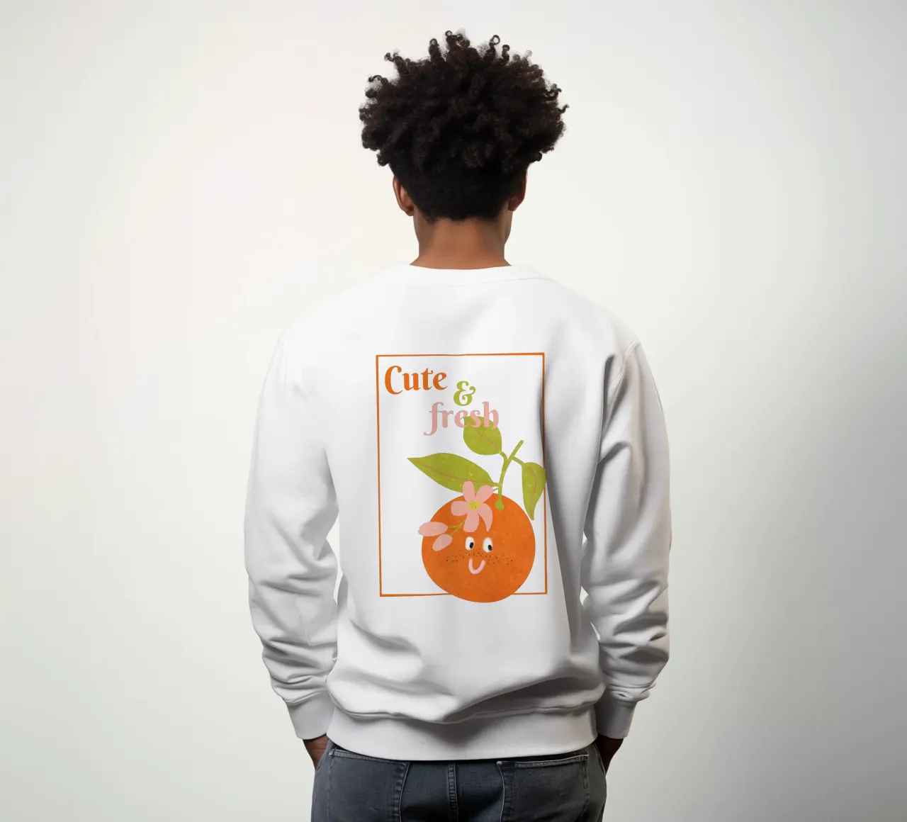 Hello Orange felpa da Illustration Raissa Oltmanns