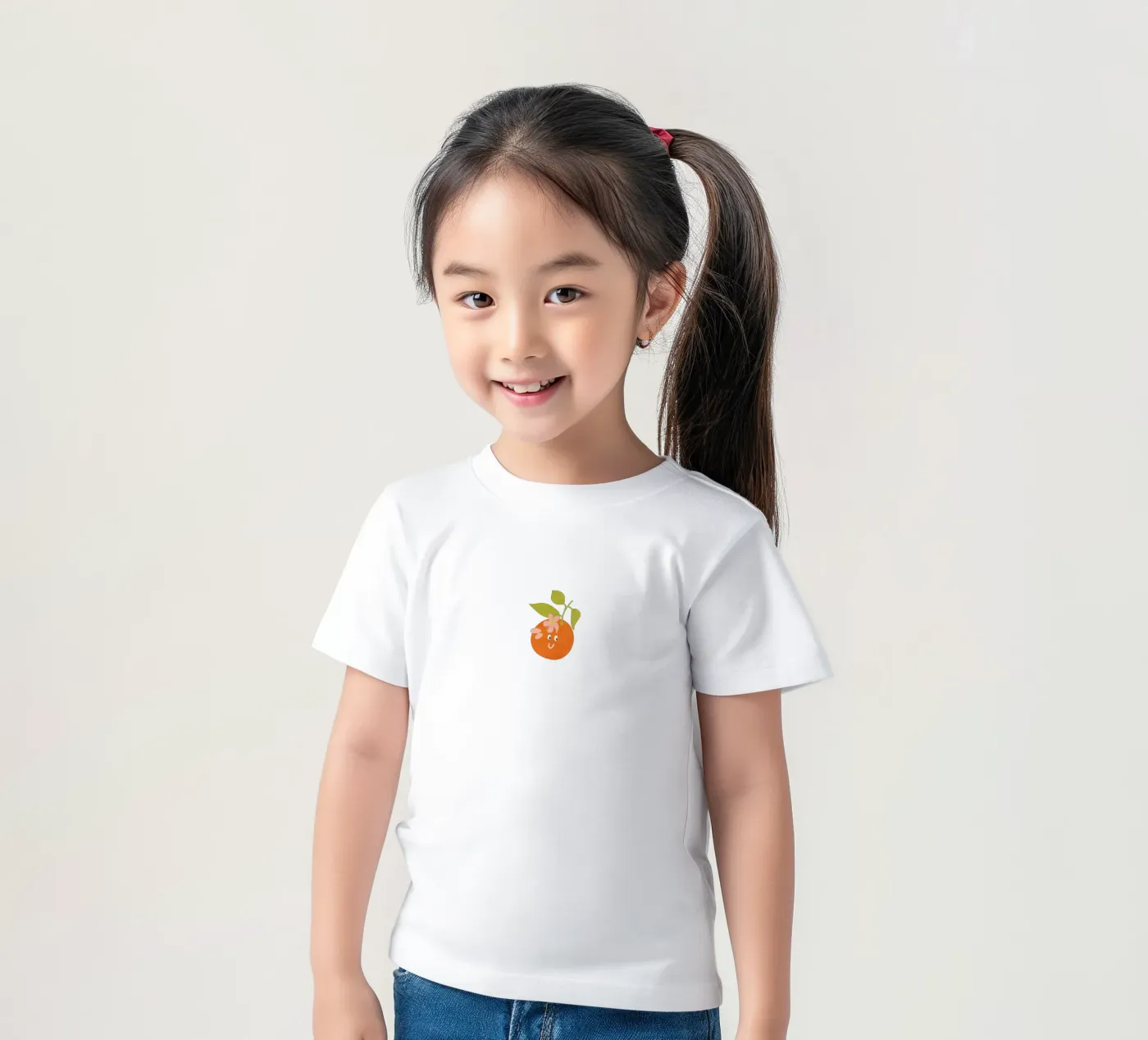 Hello Orange t-shirt bambini da Illustration Raissa Oltmanns