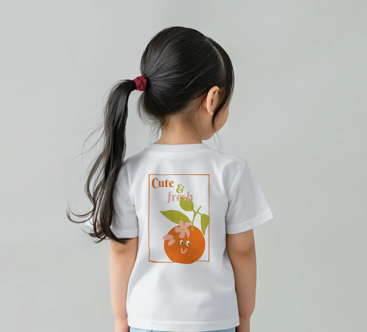 Hello Orange t-shirt bambini da Illustration Raissa Oltmanns