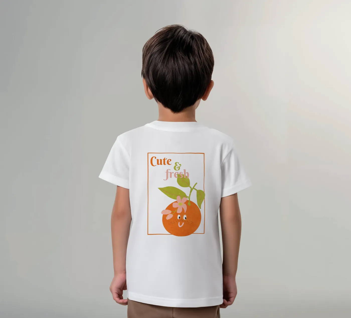 Hello Orange t-shirt bambini da Illustration Raissa Oltmanns