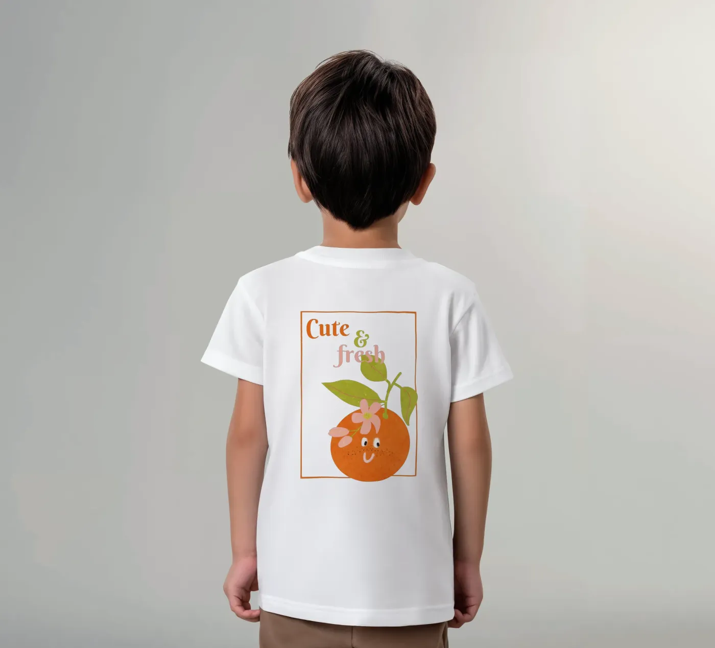 Hello Orange t-shirt bambini da Illustration Raissa Oltmanns