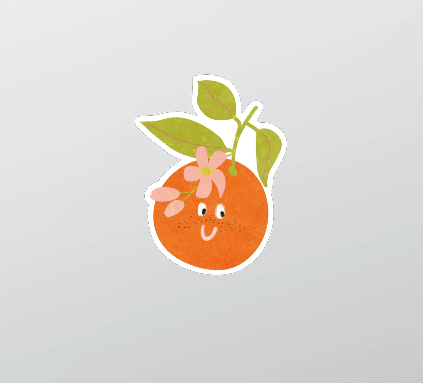 Hello Orange sticker by Illustration Raissa Oltmanns