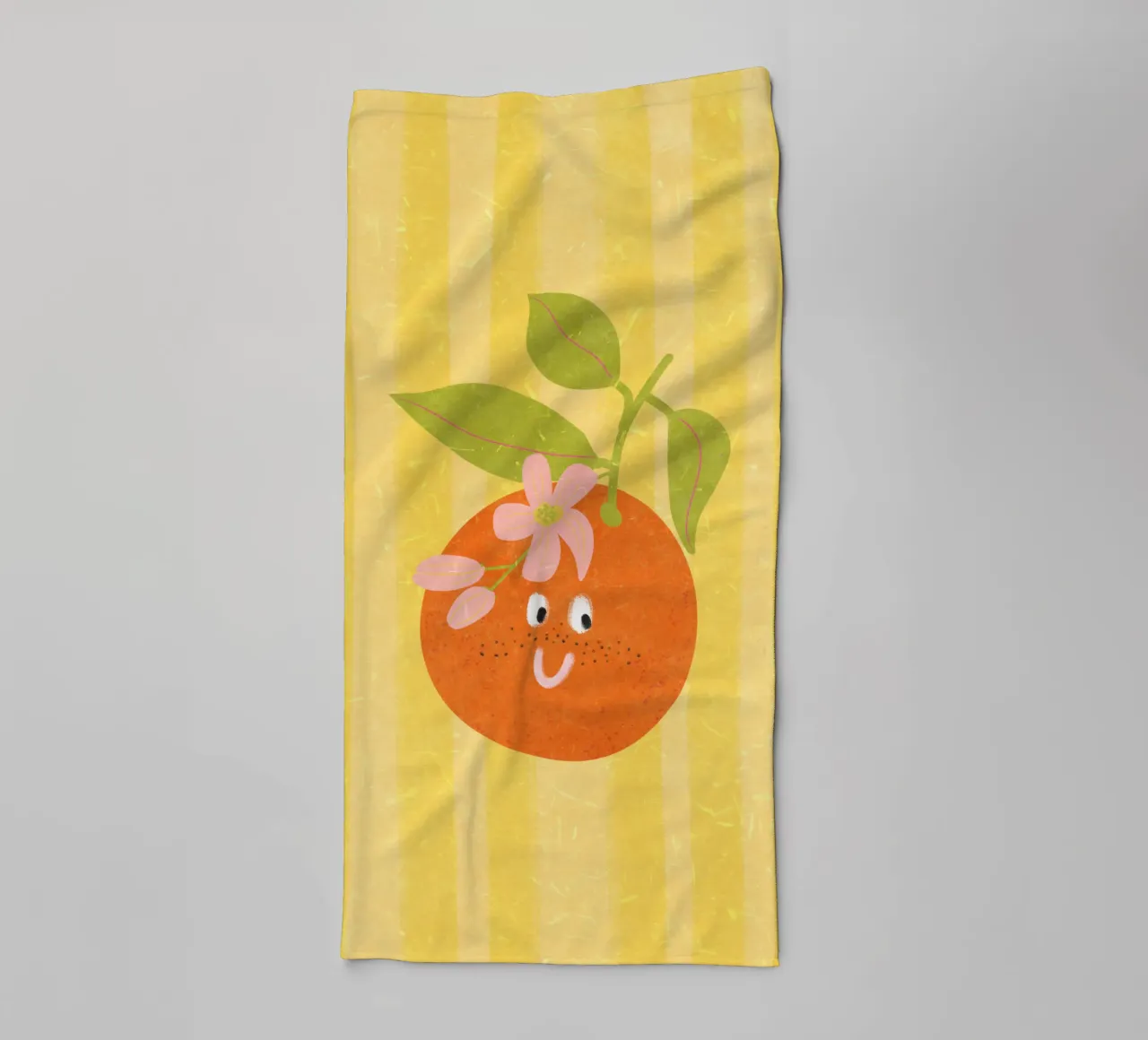 Hello Orange asciugamano da bagno da Illustration Raissa Oltmanns
