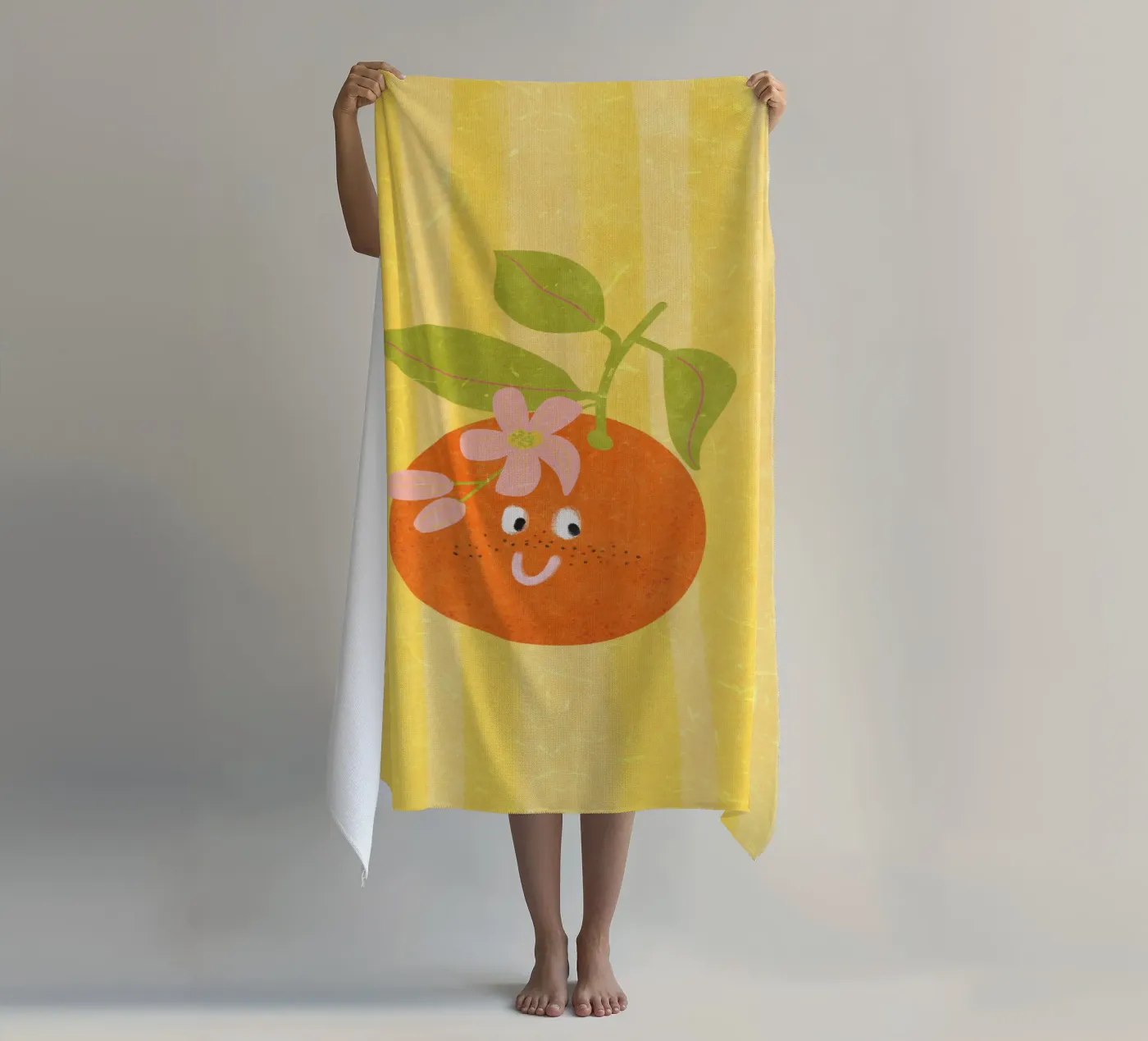 Hallo Oranje strandhanddoek van Illustration Raissa Oltmanns
