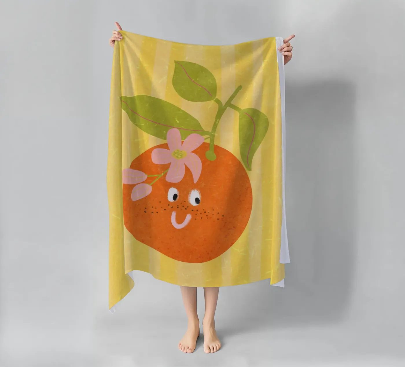 Hello Orange telo mare da Illustration Raissa Oltmanns