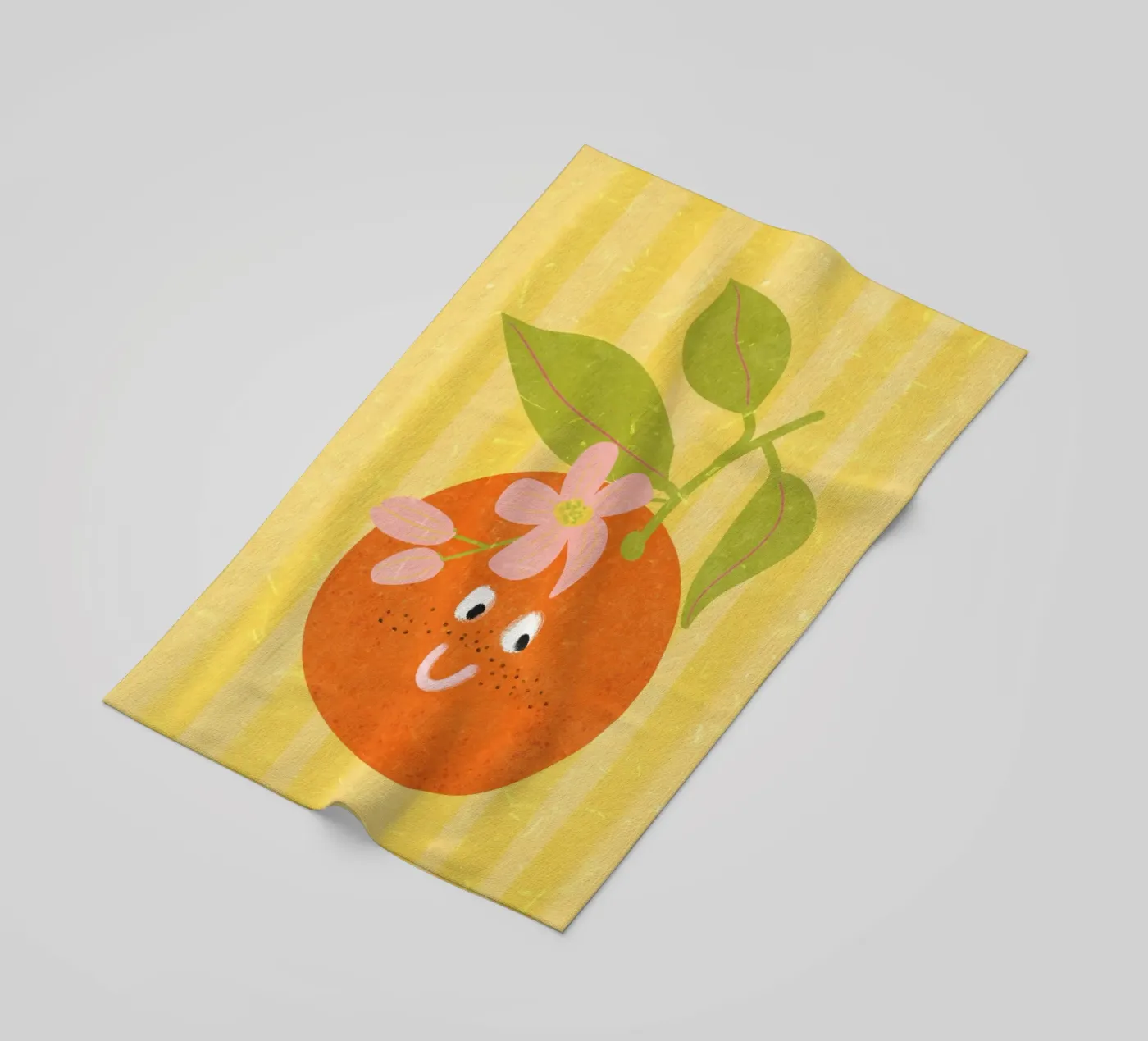 Hallo Oranje strandhanddoek van Illustration Raissa Oltmanns