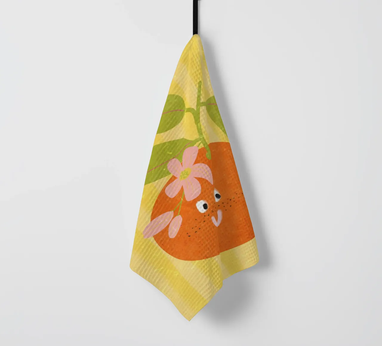 Hello Orange canovaccio da cucina da Illustration Raissa Oltmanns