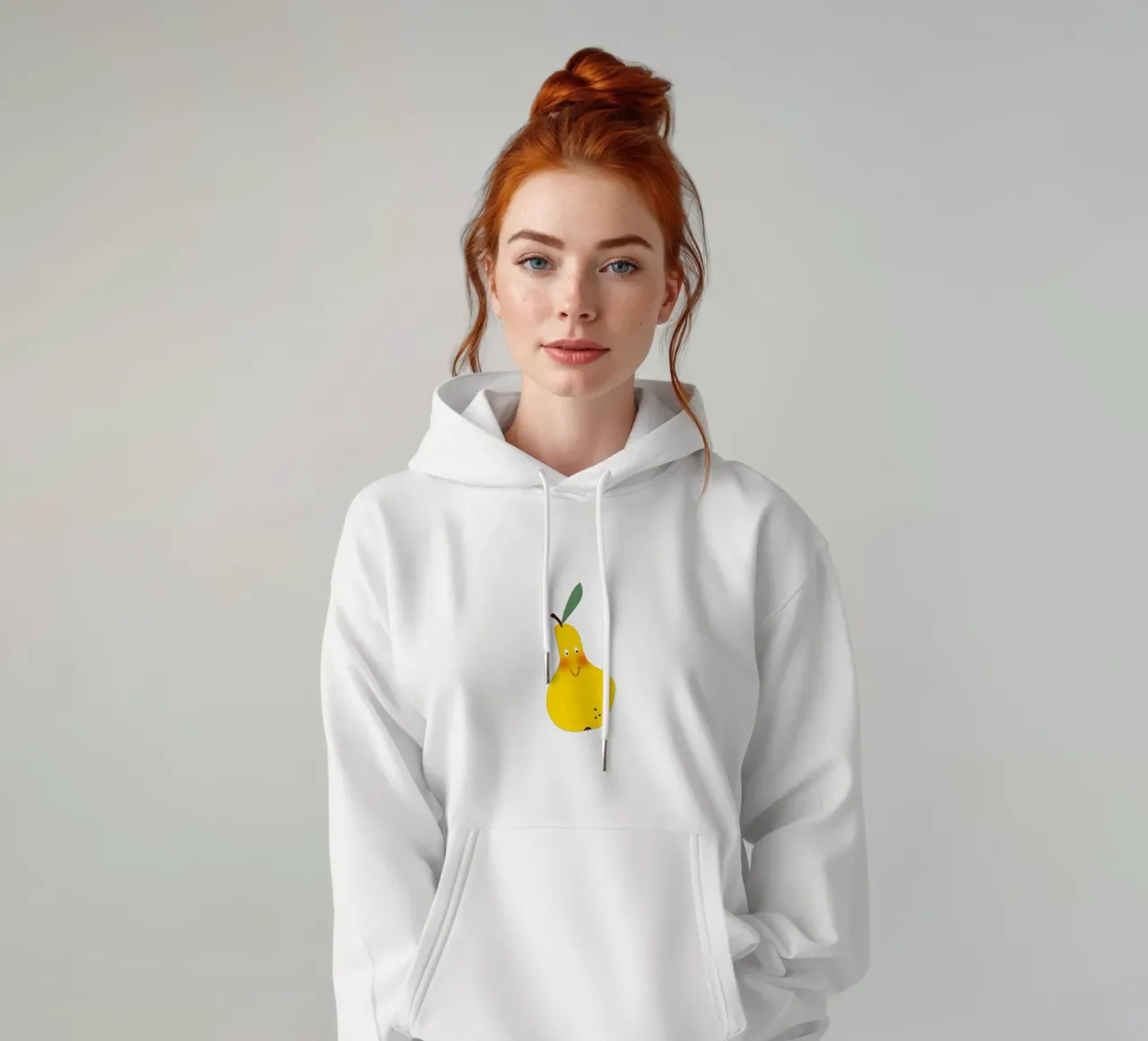 Hello Pear felpa con cappuccio da Illustration Raissa Oltmanns