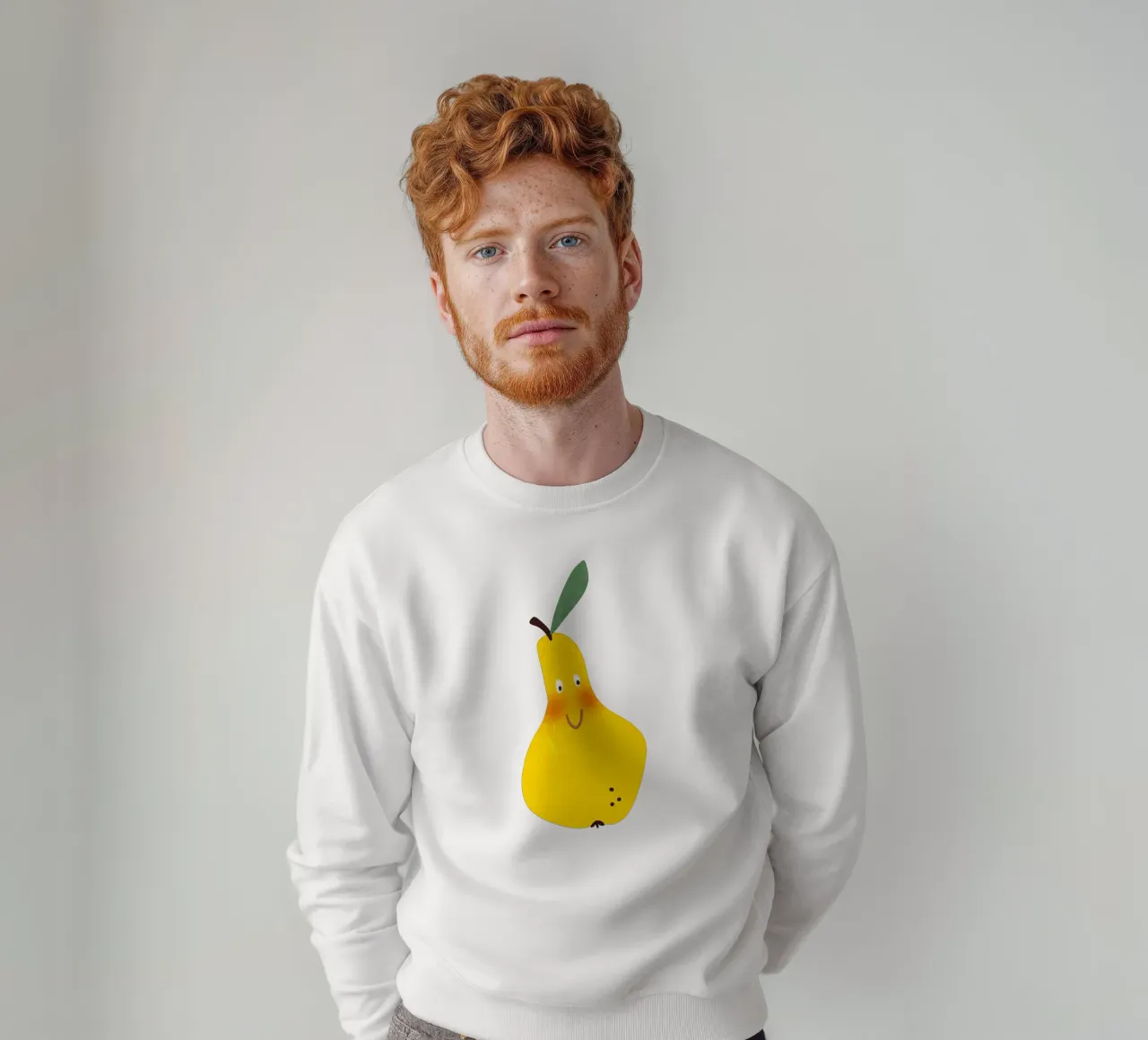 Hello Pear felpa da Illustration Raissa Oltmanns