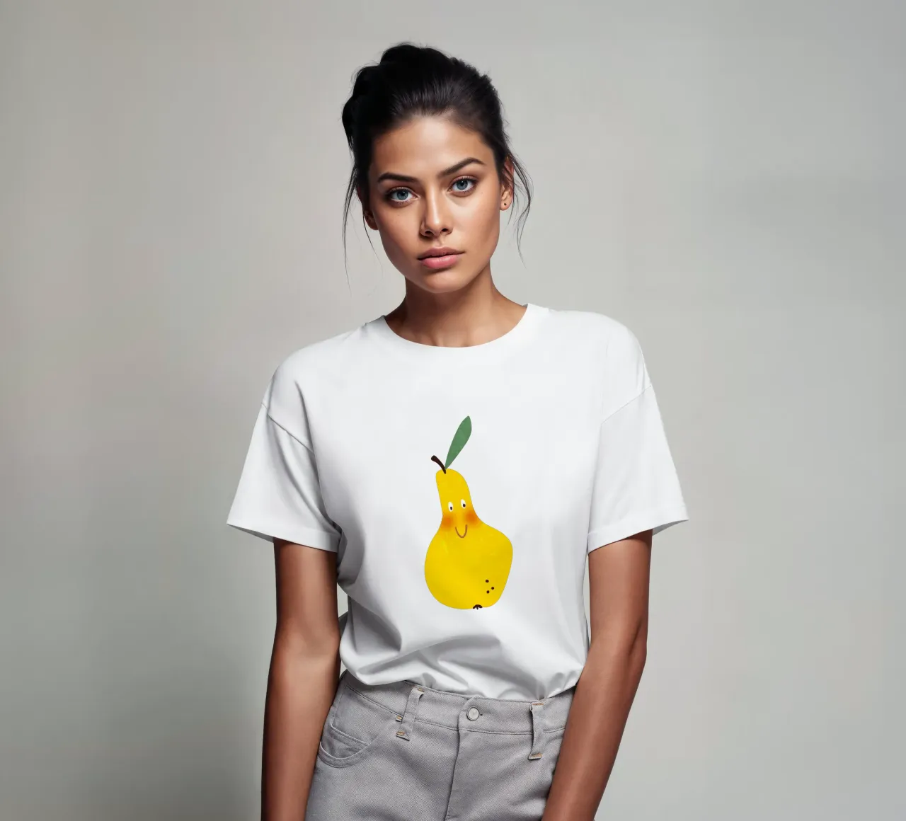 Hello Pear t-shirt da Illustration Raissa Oltmanns