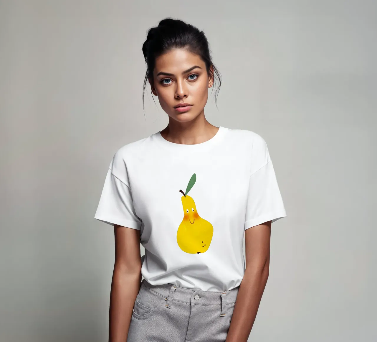 Hello Pear t-shirt da Illustration Raissa Oltmanns