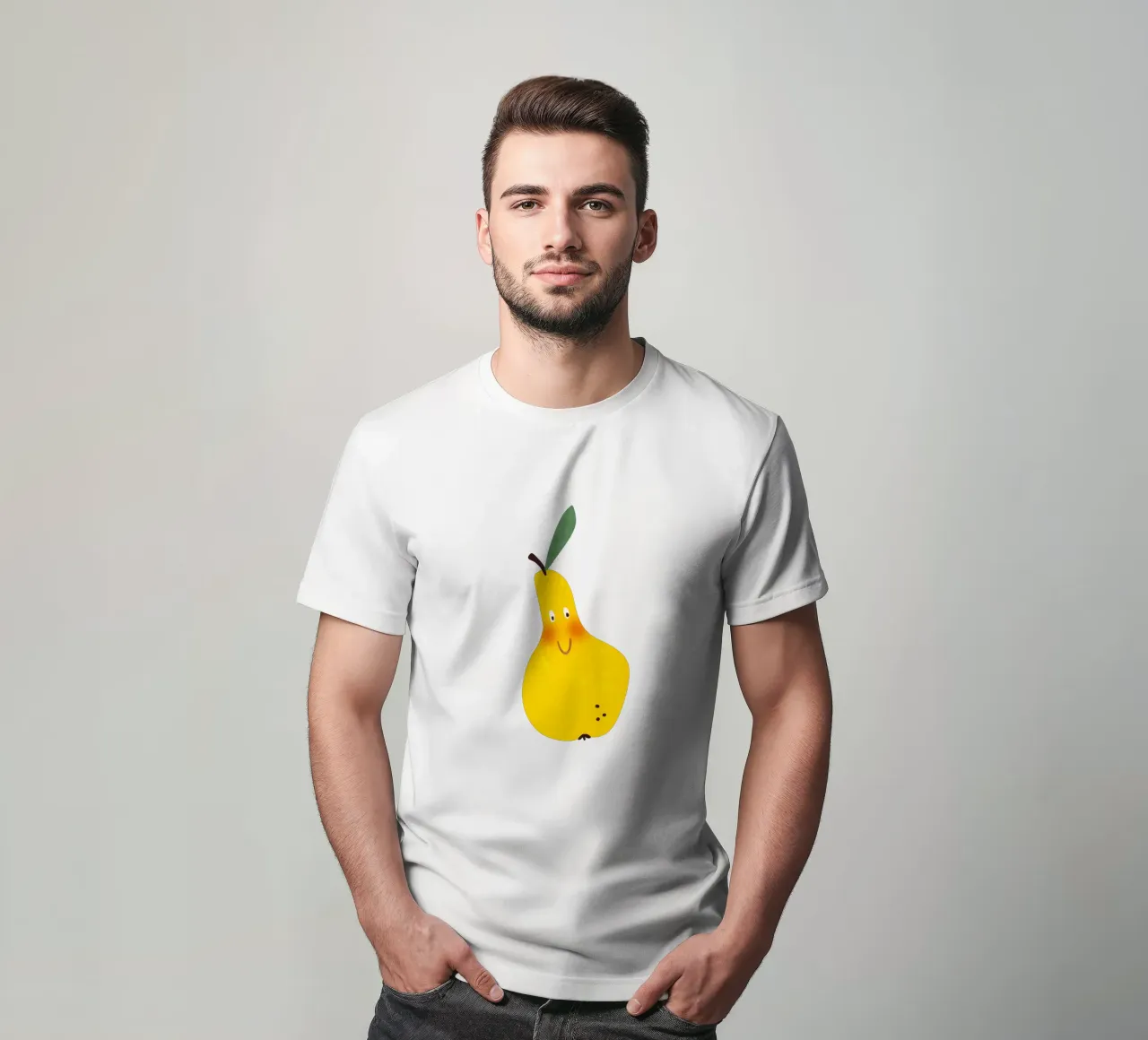 Hello Pear t-shirt da Illustration Raissa Oltmanns
