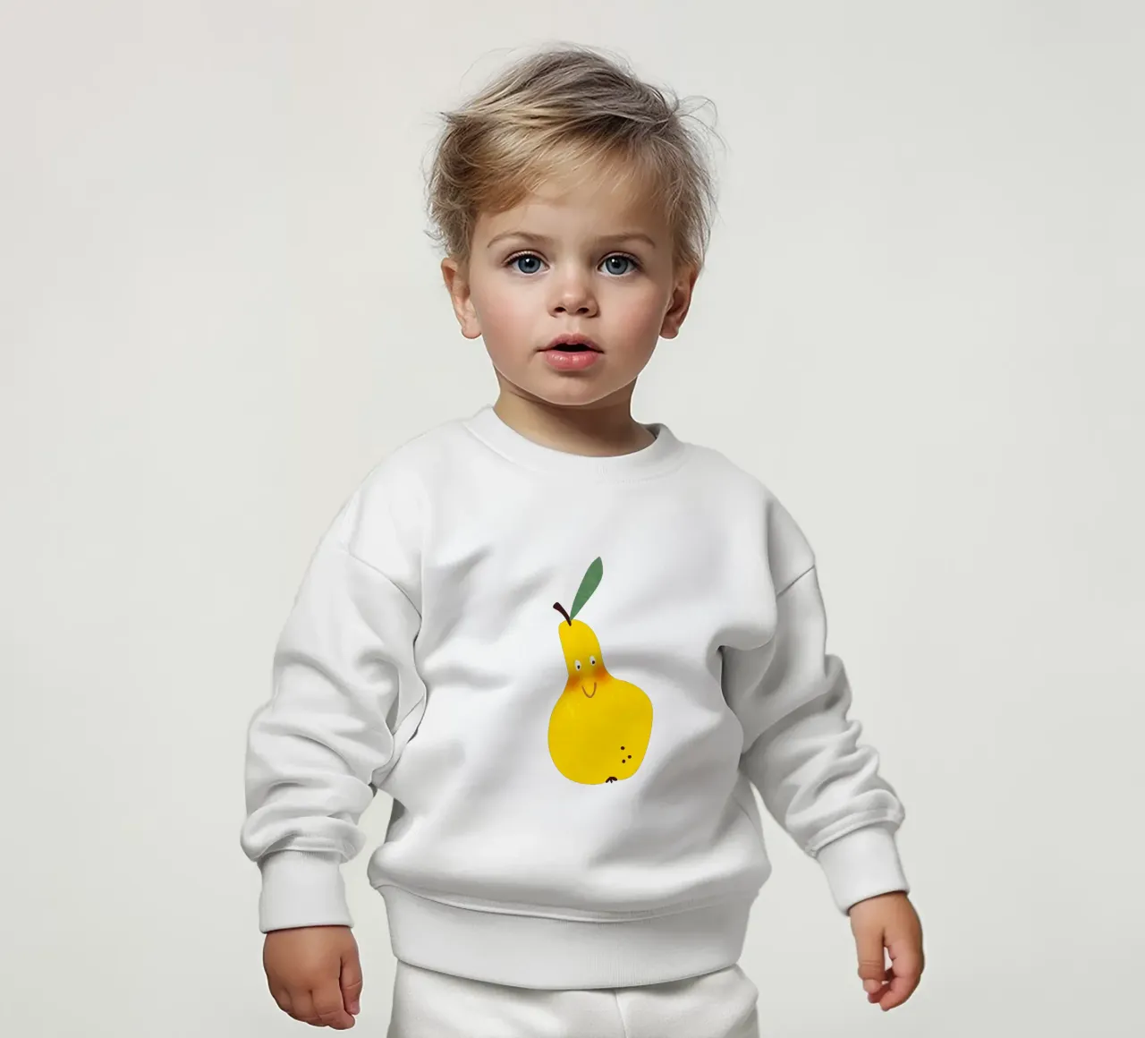 Hello Pear felpa neonato da Illustration Raissa Oltmanns