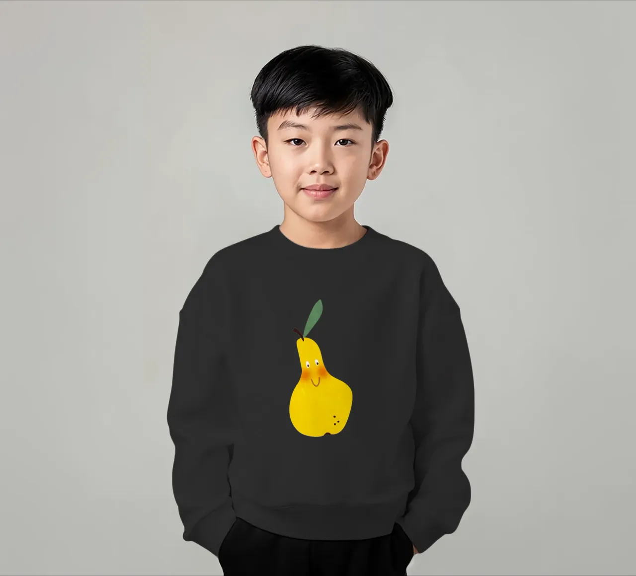 Hello Pear felpa bambino da Illustration Raissa Oltmanns