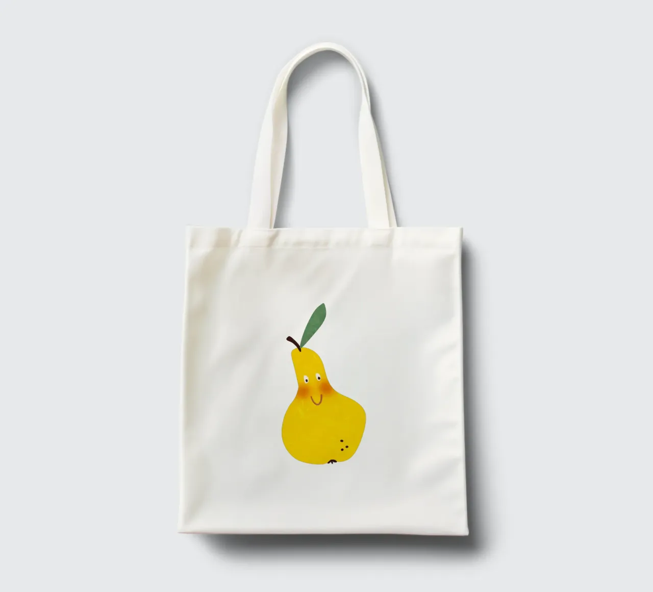 Hello Pear borsa in juta da Illustration Raissa Oltmanns