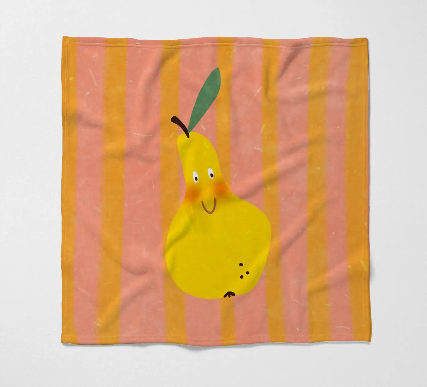Hello Pear fleece blanket by Illustration Raissa Oltmanns