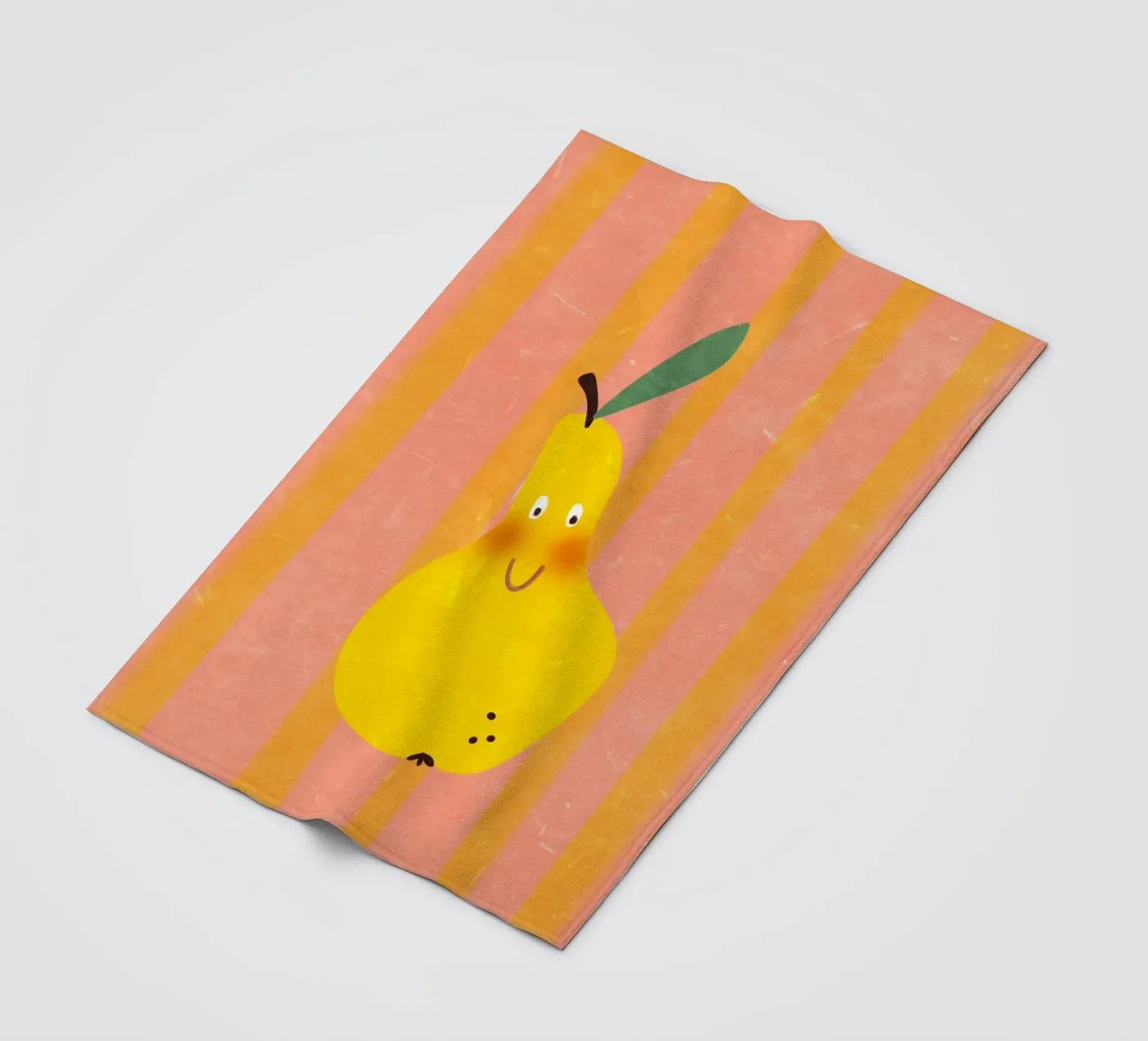 Hello Pear fleece blanket by Illustration Raissa Oltmanns