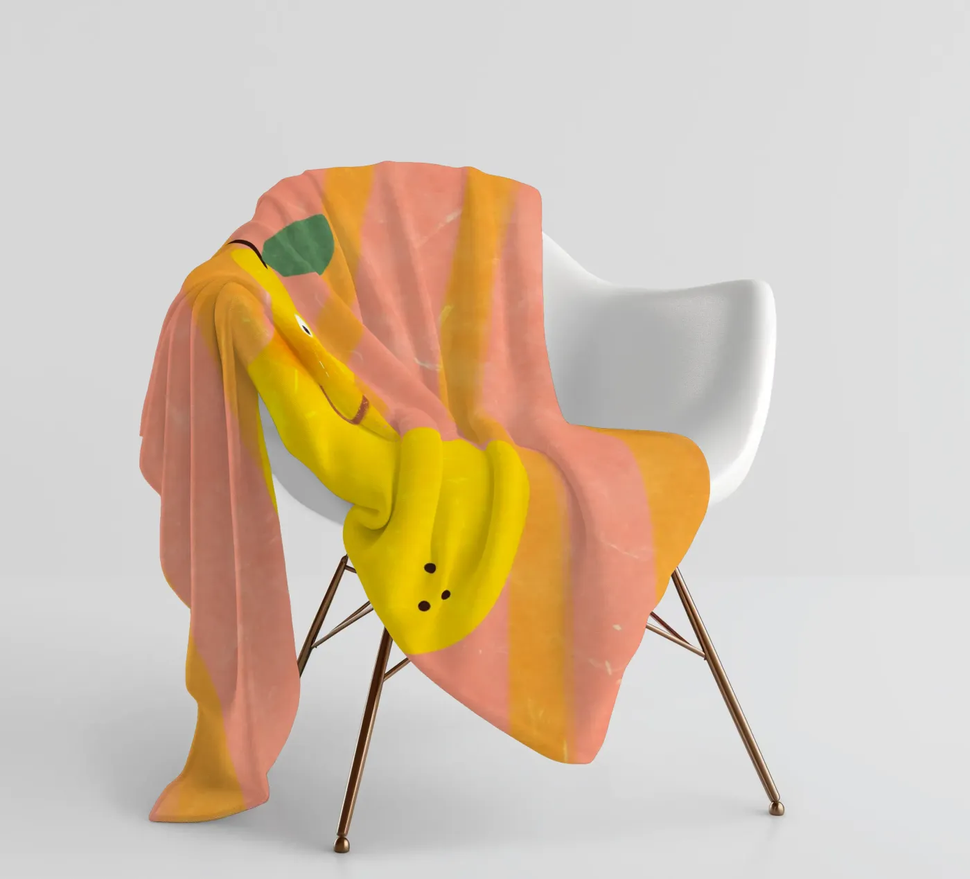 Hello Pear fleece blanket by Illustration Raissa Oltmanns