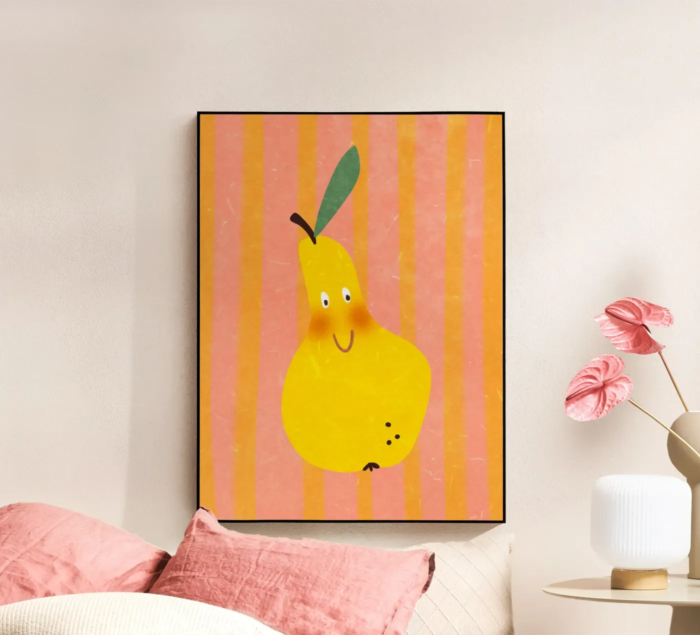 Hello Pear plexiglas de Illustration Raissa Oltmanns