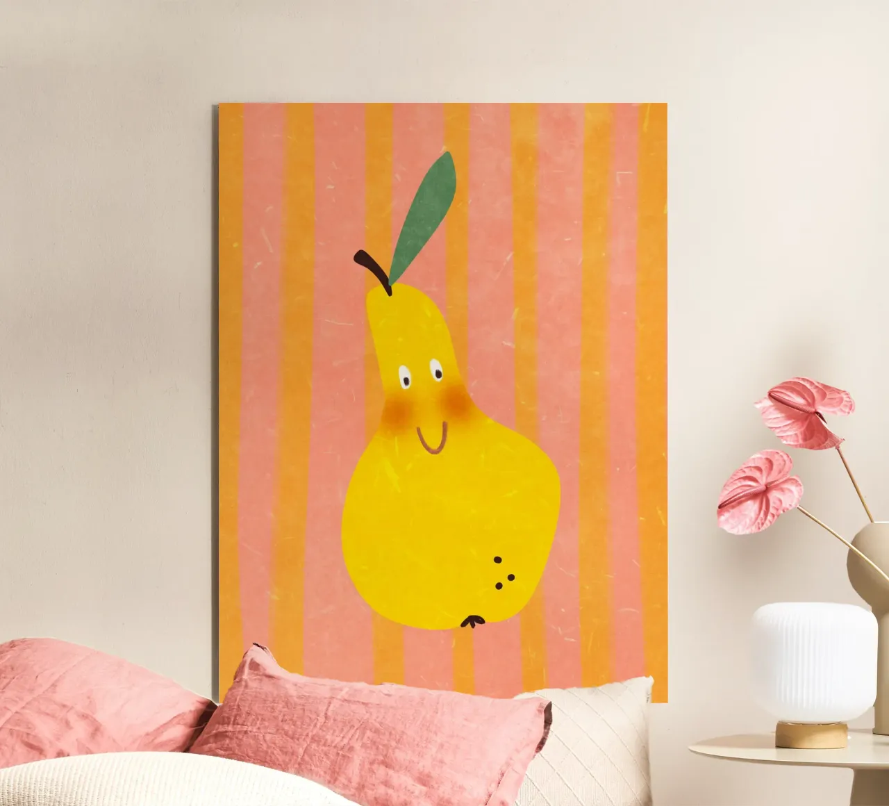 Hello Pear alluminio dibond da Illustration Raissa Oltmanns