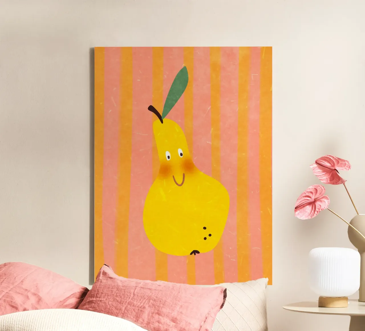Hello Pear tela da Illustration Raissa Oltmanns