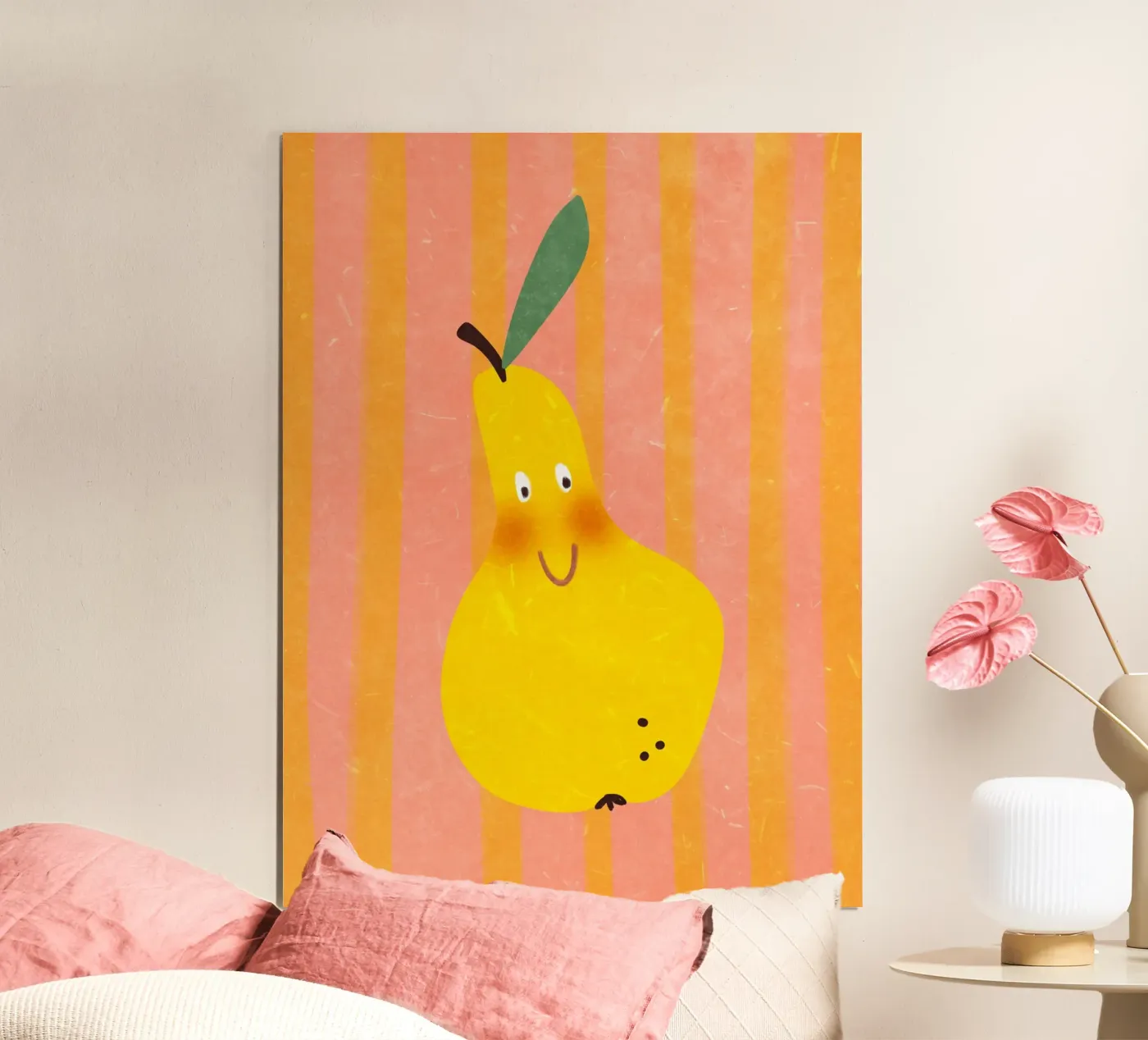 Hello Pear poster by Illustration Raissa Oltmanns
