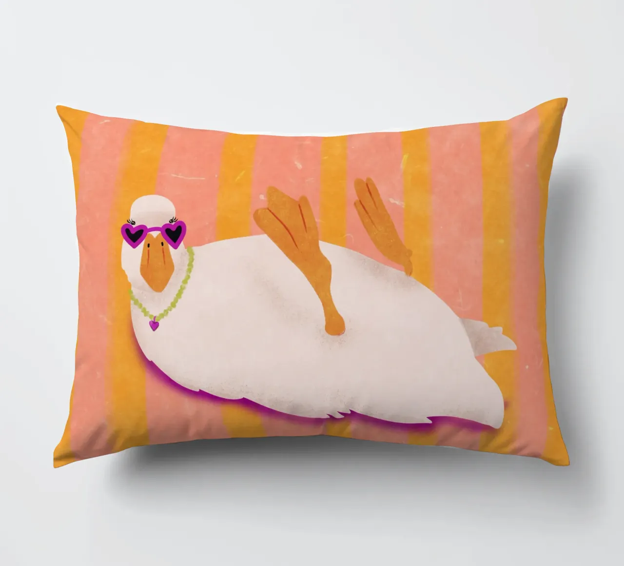 funny duck cuscino da Illustration Raissa Oltmanns